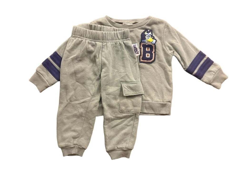 Bluey 2-Piece Sweatshirt & Joggers Set Size 2T Green